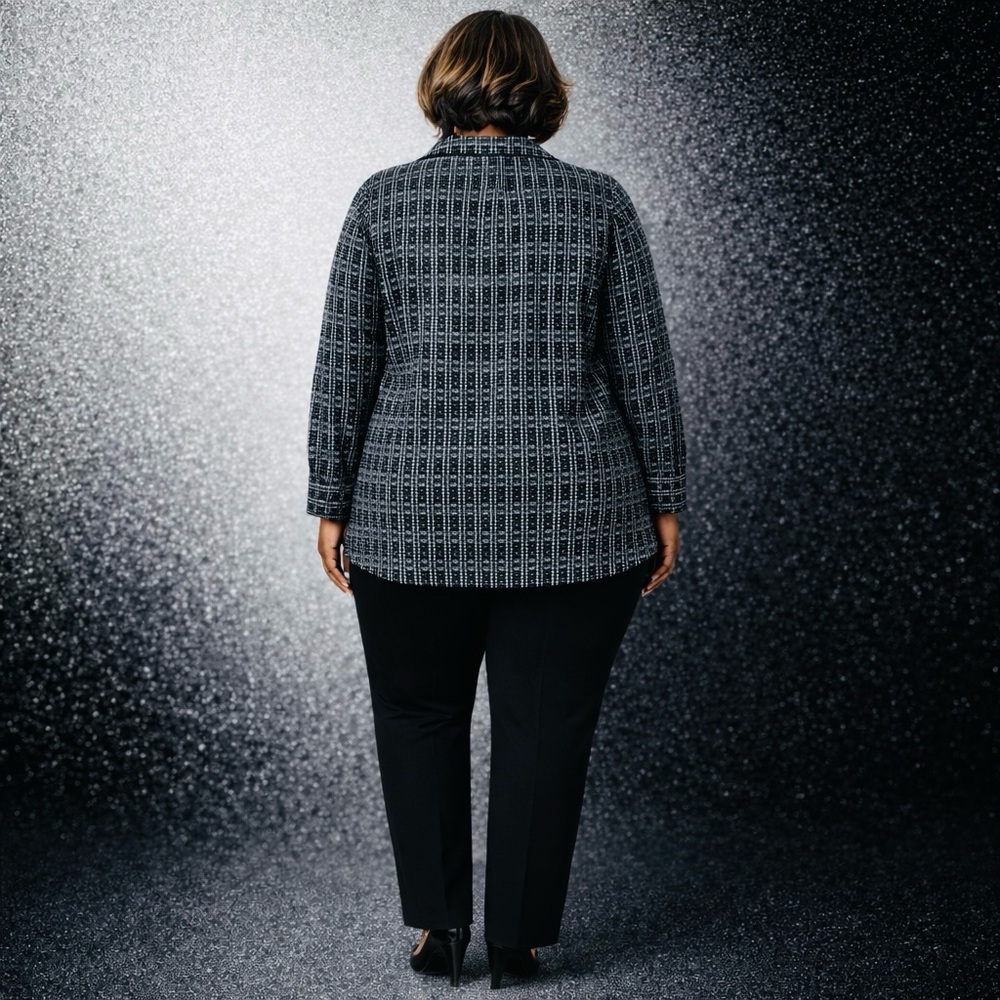 Torrid Classic Black and Silver Blazer - Picture 3 of 6